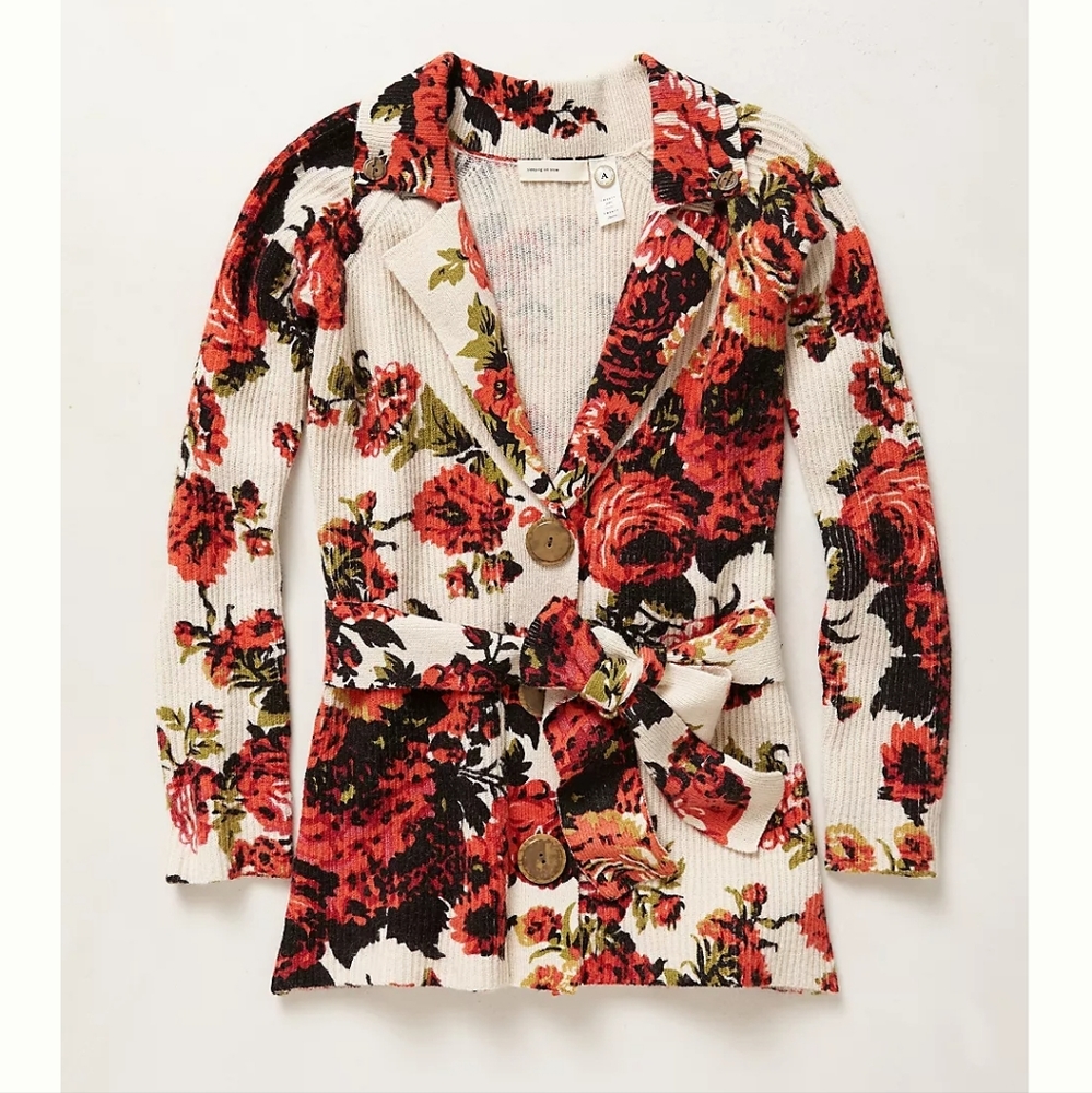 Anthropologie size M Knit blazer style sweater. Like new